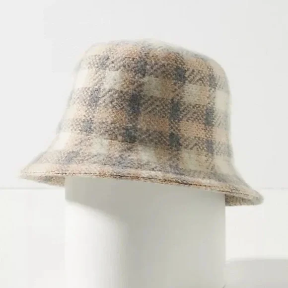 Anthropologie Plaid Bucket Hat - Picture 1 of 3